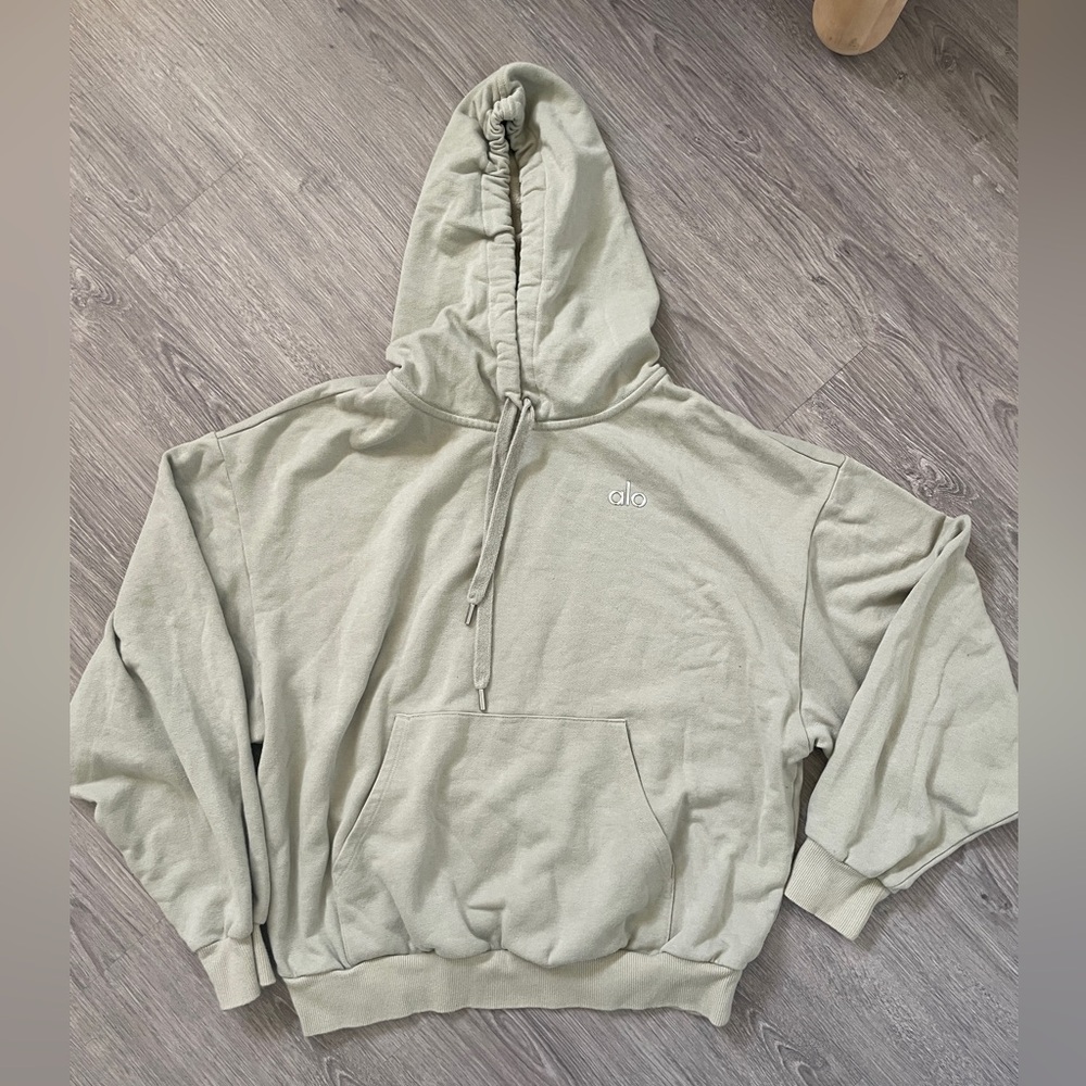 Alo Accolade SET - Hoodie & Sweatpants - Pale Green - Size Small